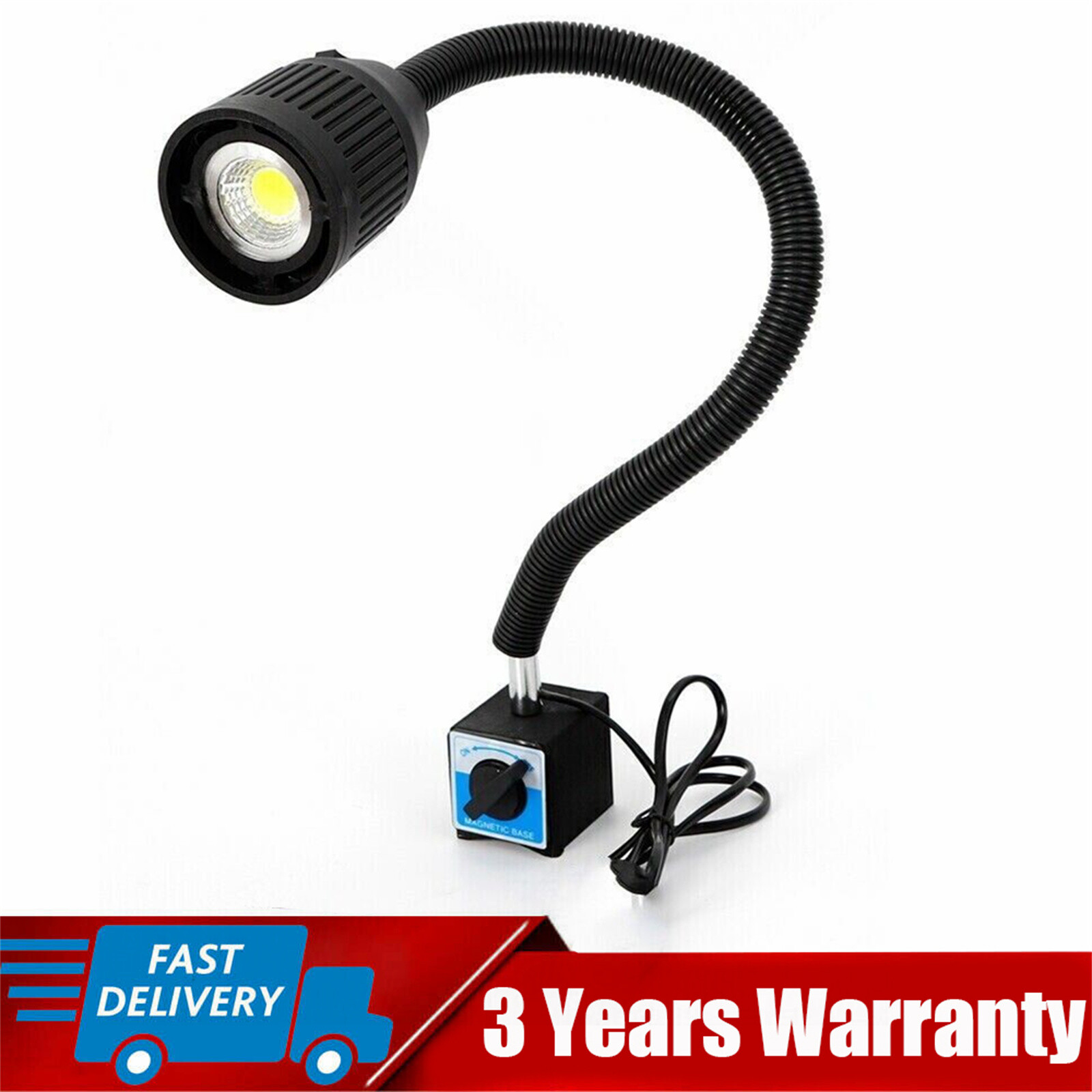 110V LED Lamp Work Light Base Flexible Light For CNC Milling