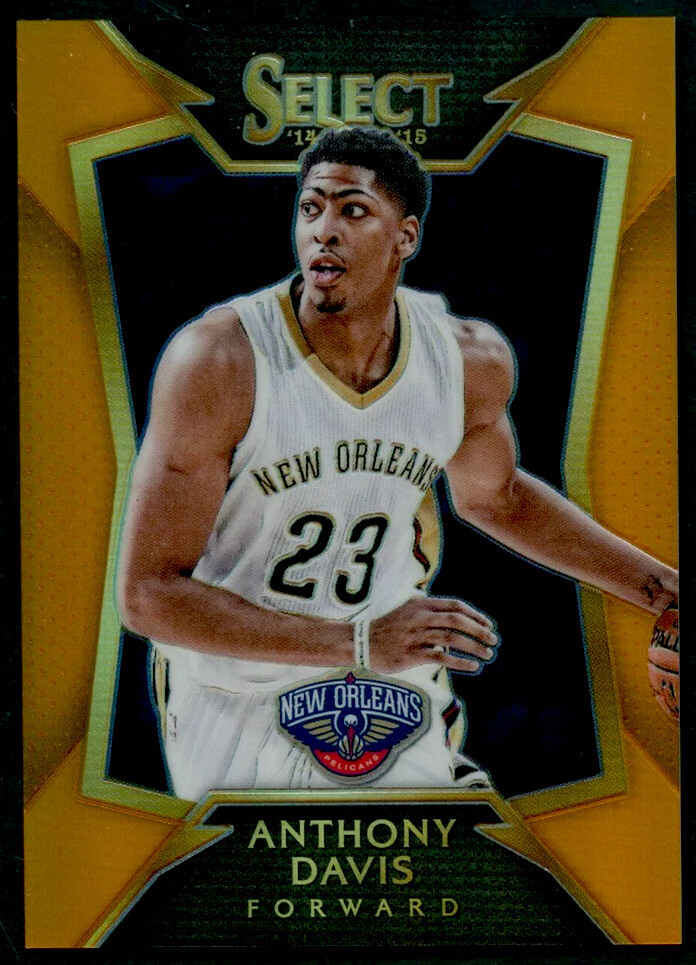 2014-15 Select Orange Prizm #15 Anthony Davis Pelicans 18/60 SSP Near Mint+