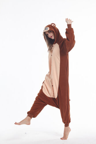 Adult Pajamas Monkey Christmas Animal Cosplay Costume Sleepwear Kigurumi Onesie0 - Picture 8 of 8