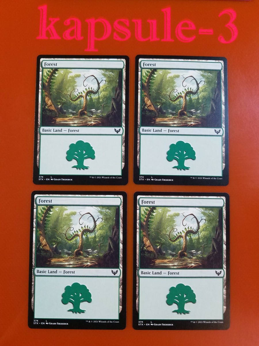 4x Forest (#374) | Basic Land | Strixhaven School of Mages | MTG Magic Cards  | eBay