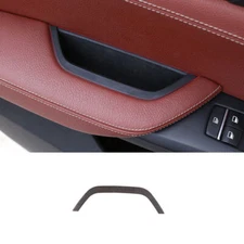 Oak Grain Car Inner Door Storage Box Cover Decor For BMW X3 F25 X4 F26 2014-2017