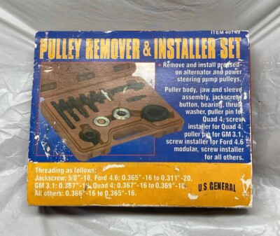 US General 40749 PULLEY REMOVER AND INSTALLER SET Vintage/Complete | eBay