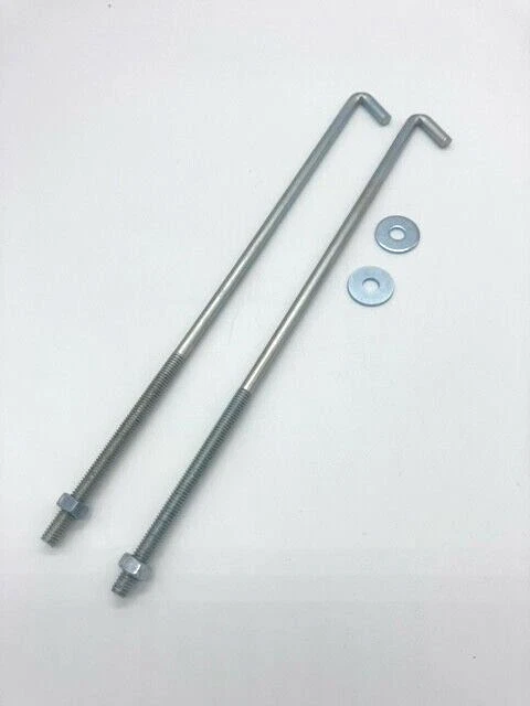 12" Resistente 5/16" Batería Sujeción J Pernos Varillas Ajuste 8" a 12" 10 PACK Foto 2 de 4