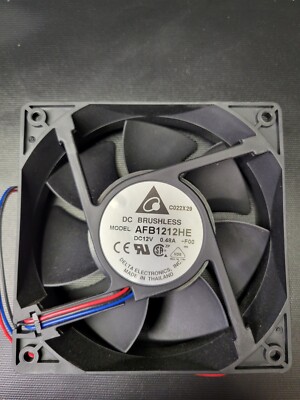 FAN DC BRUSHLESS AFB1212HE DC12V 0.48A 3-WIRE 120x38mm New Open Box