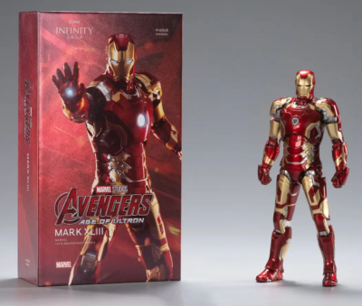 #ad #ad Marvel Avengers Iron Man Mark 43 MK43 Ironman Toy LED Light Action Figure Model $29.99
