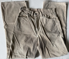 Vintage Levi's Corduroy Pants Khaki or Light Brown Men's Size 28" X 30" SF 207
