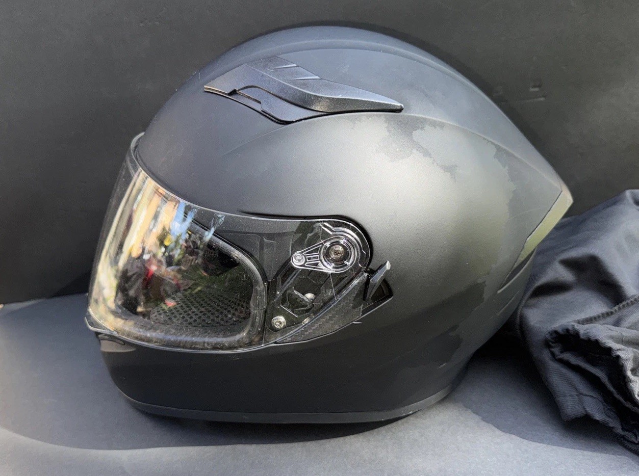 1STorm Motorcycle Full Face Helmet - Medium- Matte Black