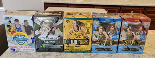 2024 WNBA Prizm Select Hobby Basketball Blaster 5 Box Lot Caitlin Clark Rookie
