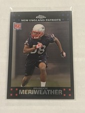 2007 Topps Chrome #TC262 Brandon Meriweather RC Card Rookie. rookie card picture