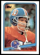 1988 Topps Karl Mecklenburg Denver Broncos #33