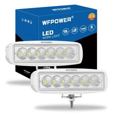 WFPOWER Boat Light 2 Pack, LED Marine Spotlights Waterproof, 6 inch Deck Dock...