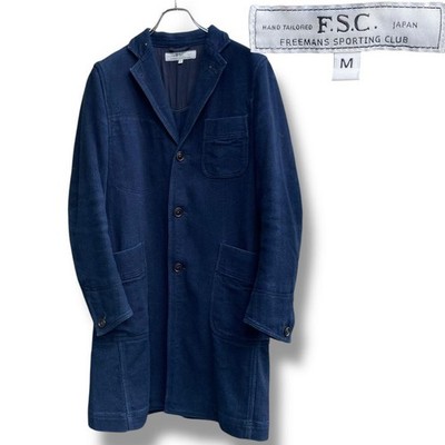 F.S.C Freemans Sporting Club Sashiko Shop Coat Size M Navy