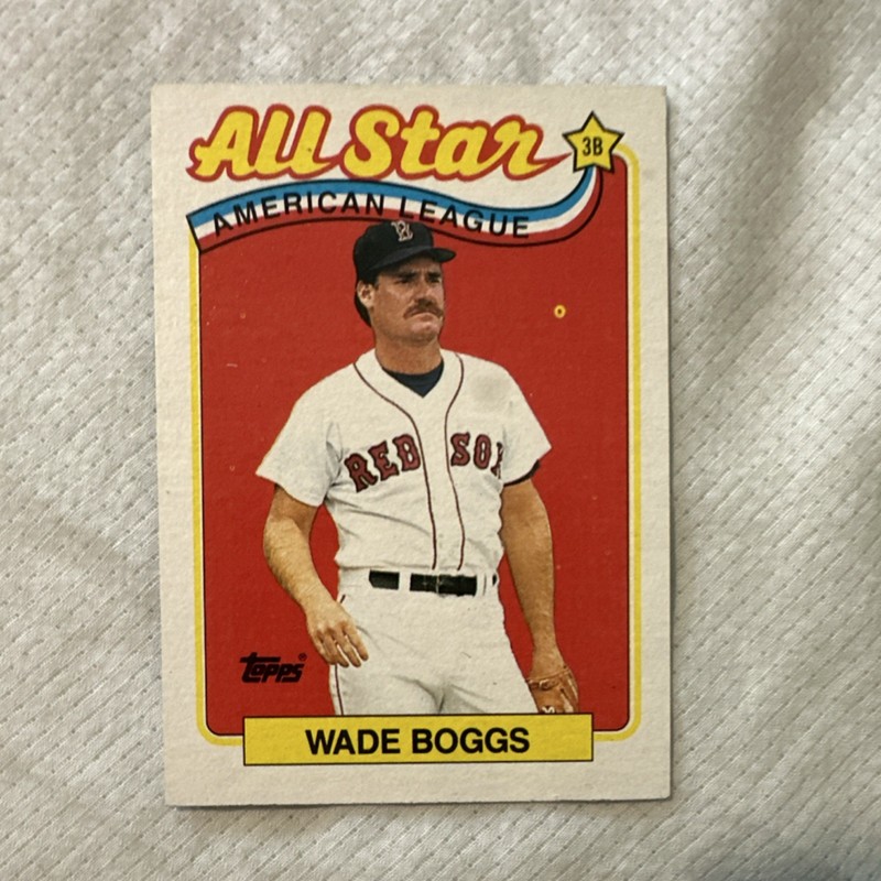 1989 Topps - Wade Boggs #399 All-Star ERROR CARD AND VERY VISIBLE YELLOW MARKS