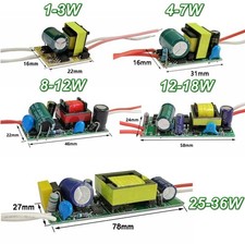 Led driver adapter power supply IC transformer 1-36W DC12V 1-3W 10W 30W 50W