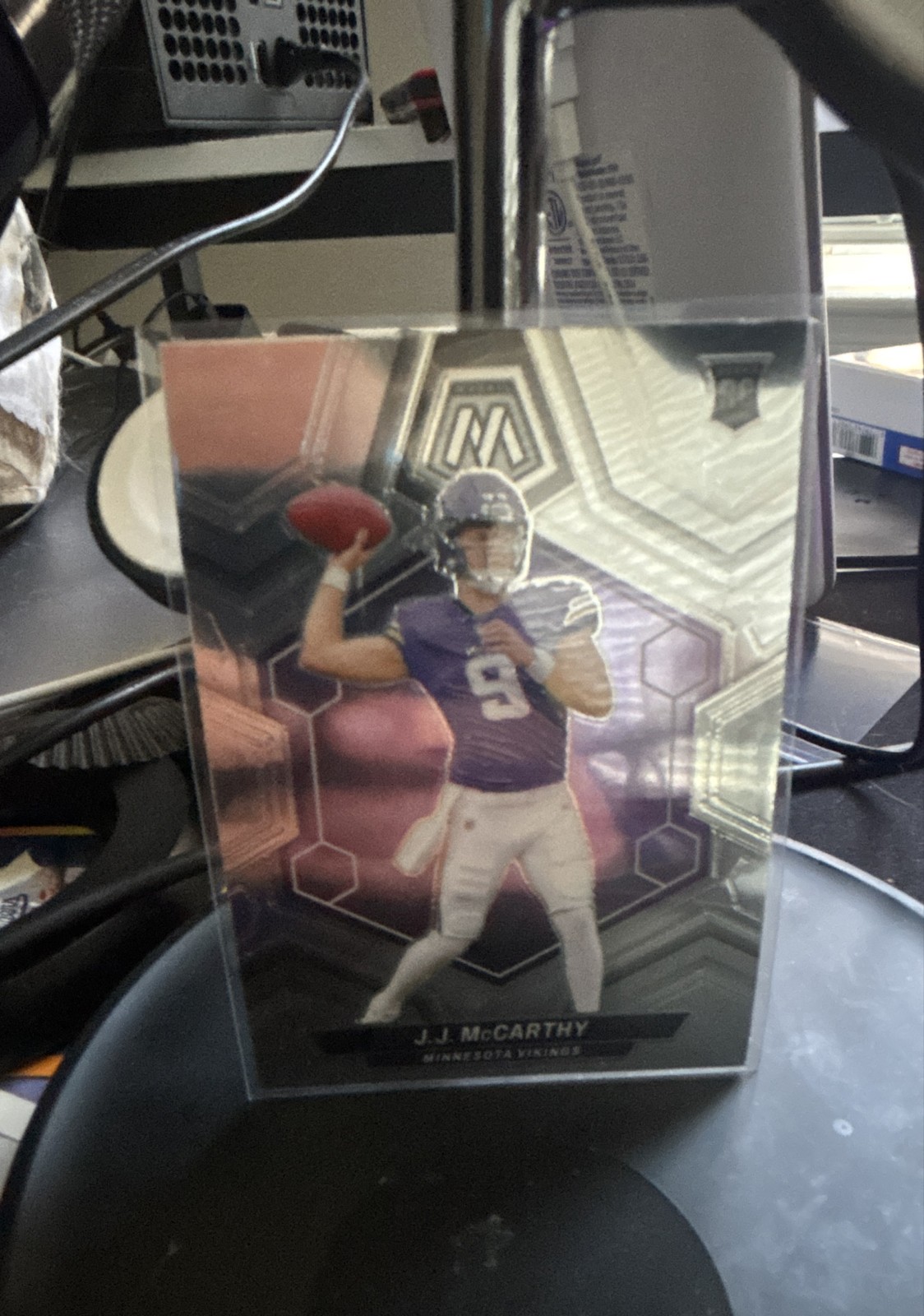 2024 Panini Mosaic - Rookies J.J. McCarthy #310 Silver Prizm (RC)