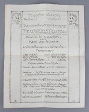 Offiziersgefangenenlager Auch (Gers) Drama Programm Dez.1919
