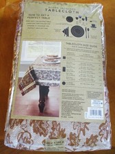 Heavyweight Jacquard Tablecloth for Fall and Thanksgiving, 60" x 144 New banquet