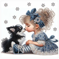 Sanjee 5D Special Shape Diamond Art Painting Kits 12x12 inches, Multicolor