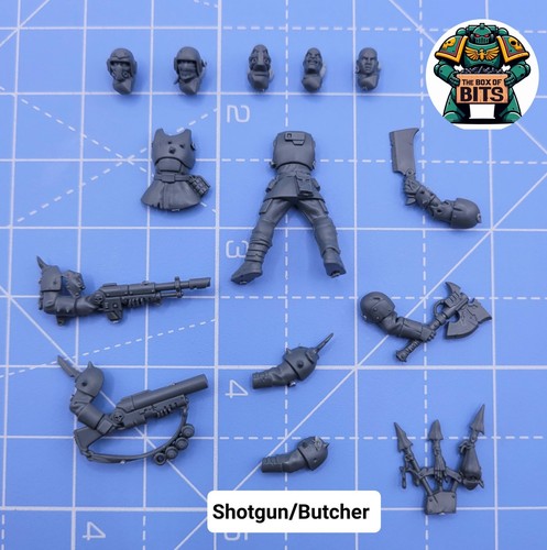 Warhammer 40K Blooded Traitor Guard Gunner Shotgun / Butcher Kill Team