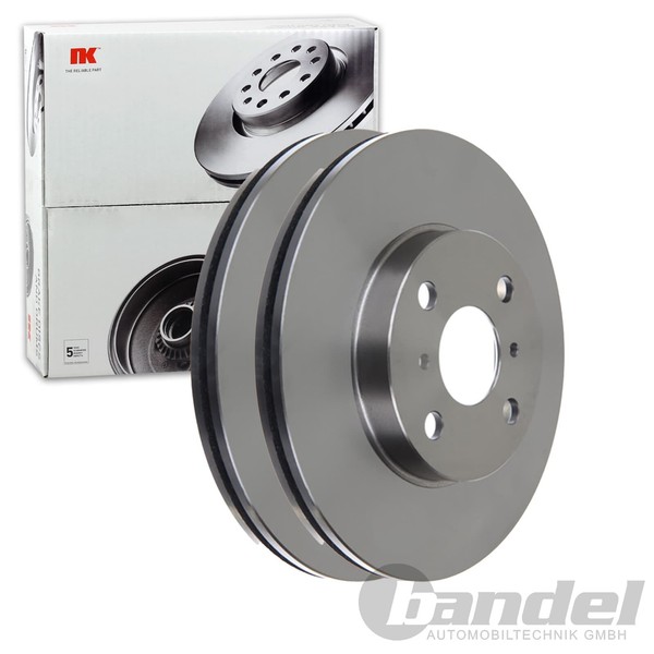2X NK Bremsscheiben 255Mm BelÜFtet Vorne Passend FÜR Toyota MR2 Yaris | 204588-image