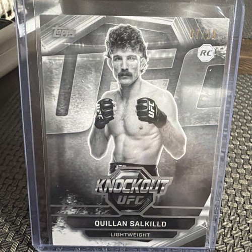2026 Topps Knockout UFC Quillan Salkilld RC Black & White /15 #53 Rookie