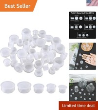 50PCS Plastic Salt and Pepper Shaker Stopper Replacement Plugs 3/8 to 3/4 Inch