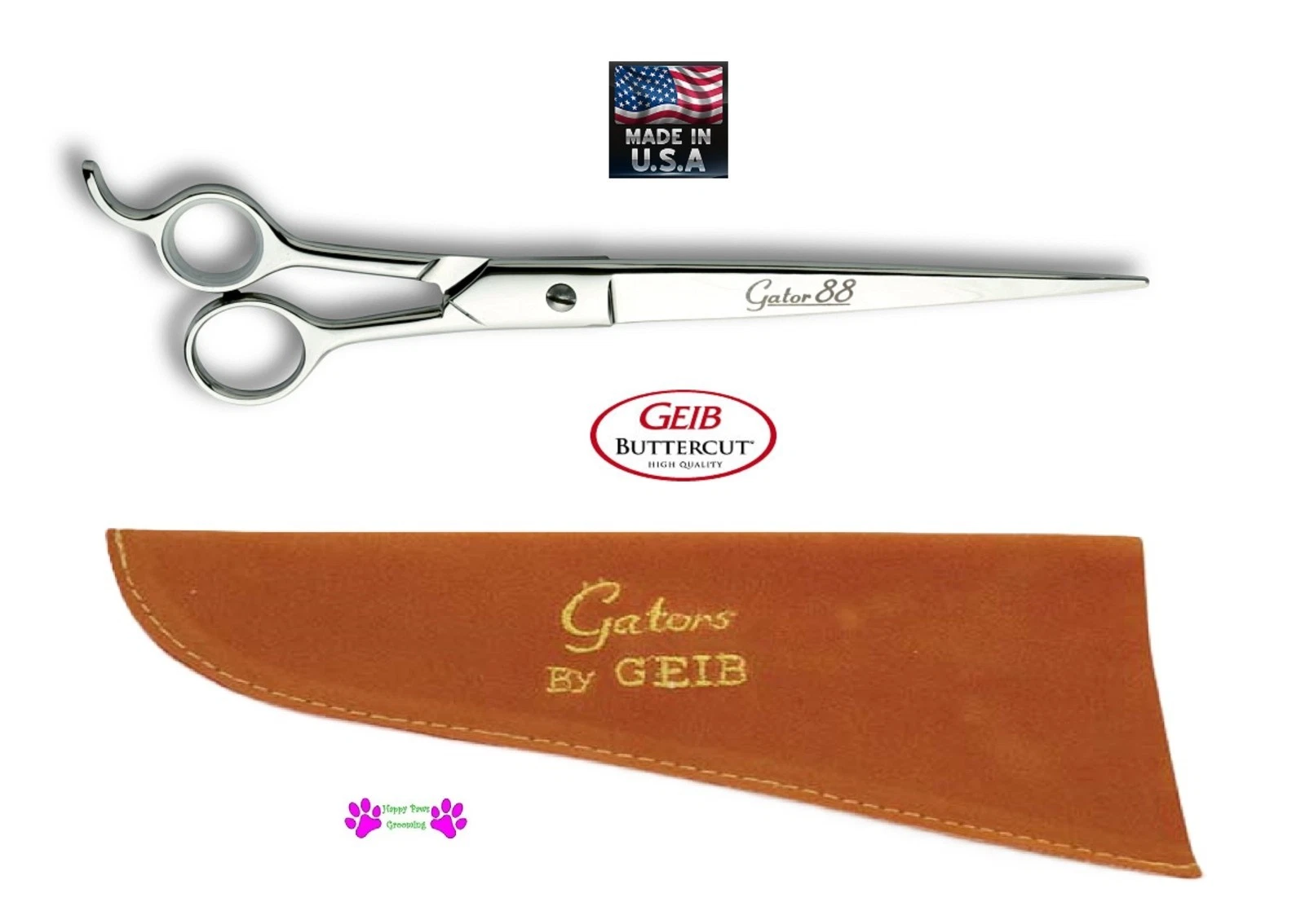 Genuine GEIB GATOR 88 Straight 10" PROFESSIONAL PET GROOMING SHEAR Scissors