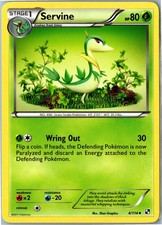 Servine Black & White 4/114 Uncommon Moderately Played - Mid Era Pokemon Card