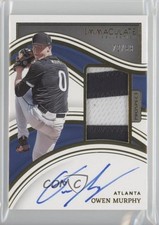 2023 Panini Immaculate Prospect 72/99 Owen Murphy #27 Patch Auto 0p1q