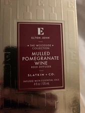 Elton John Woodside Collection Reed Diffuser "Mulled Pomegranate Wine"by Slatkin