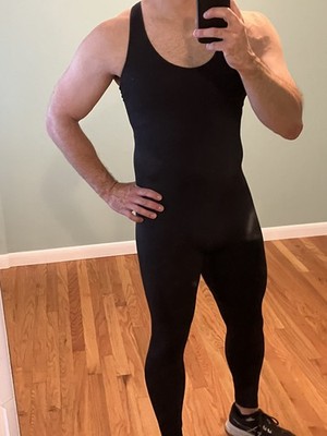 DSG Dicks Sporting Goods M Seamless Black Bodysuit Jumpsuit romper full leggings