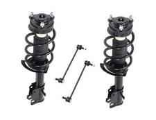 4PC Front Strut Spring with Stabilizer Sway Bar Links Stabilizer Bar Links 