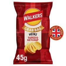 Walkers Heinz Tomato Ketchup 45g x 32 Pack