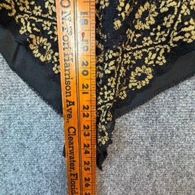 Vintage Teddy Bodysuit 3XL Black Gold Lace Plus Size