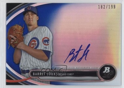 2013 Bowman Platinum Prospects Blue Refractor /199 Barret Loux #BPAP-BL Auto n7r