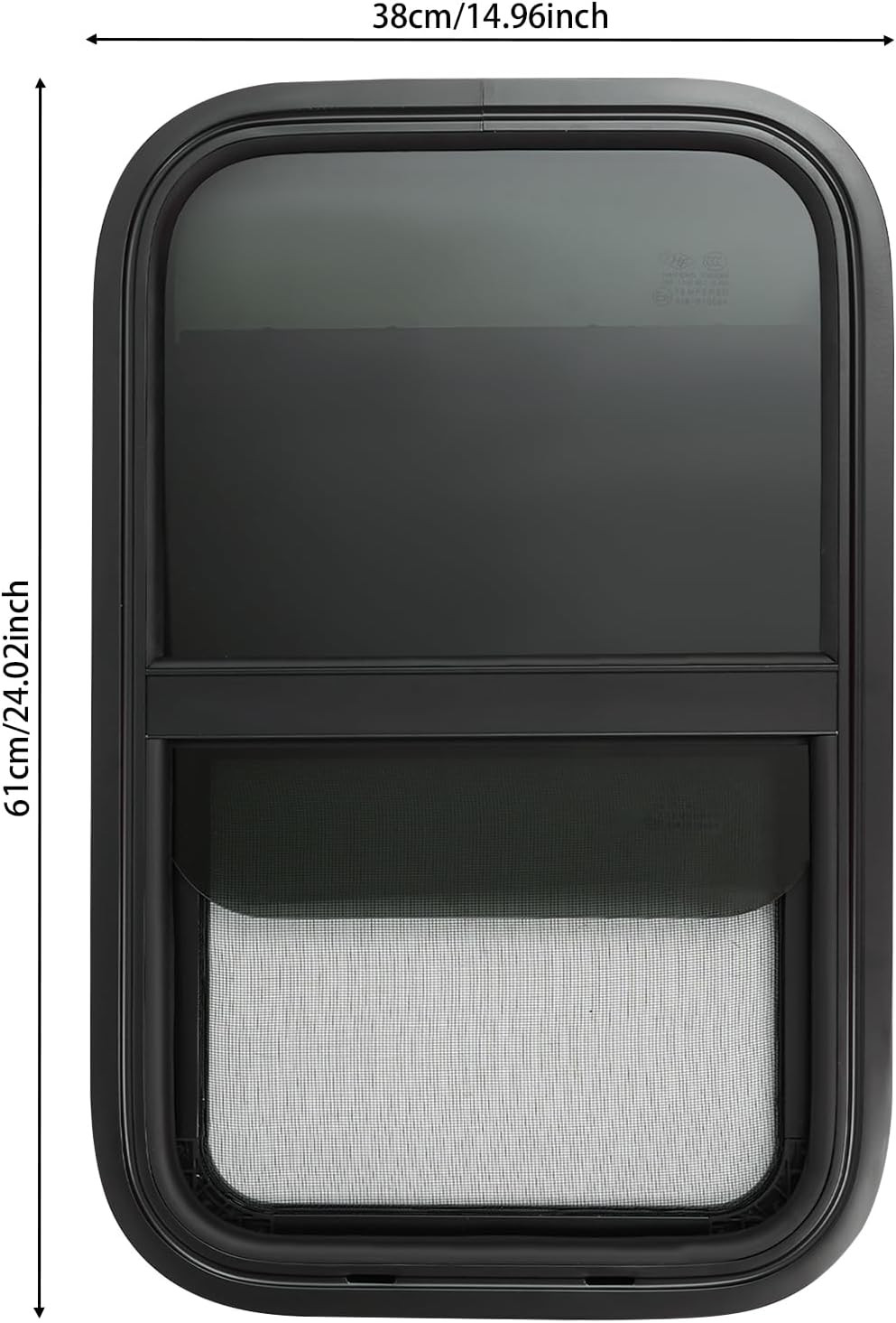 Finestra Scorrevole Camper Impermeabile con Zanzariera | Vetro Temperato - 3