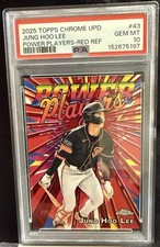 2025 Topps Chrome Update Jung Hoo Lee Power Players Red #2/5 PSA 10 POP 1 Giants