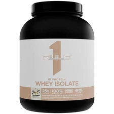 Rule 1 Naturally Flavored R1 Protein Whey Isolate - Clean Formula with 25g Pr...