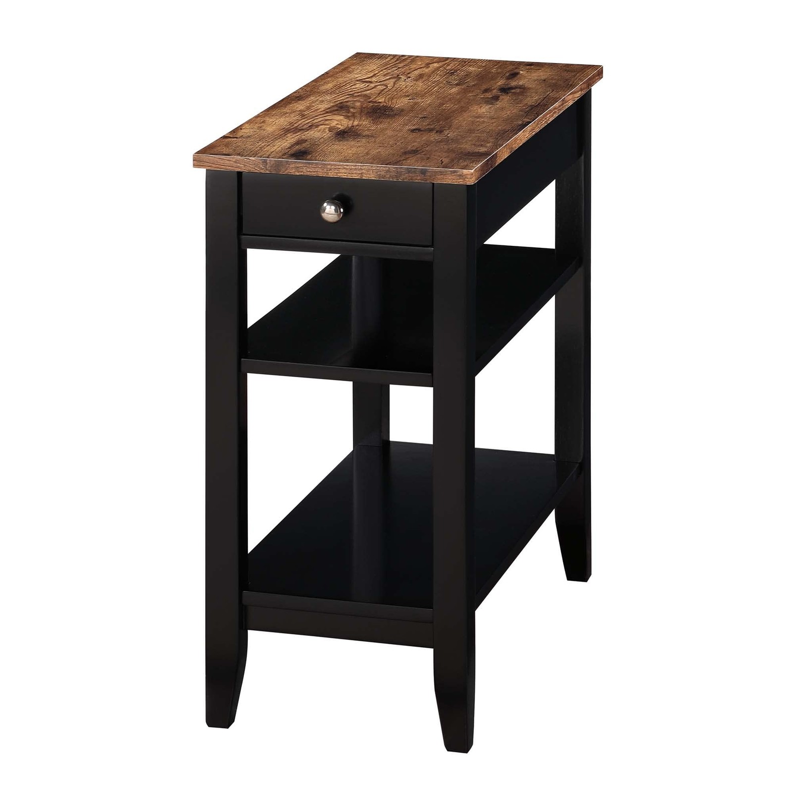 Side End Table With Drawer 23.5" ...