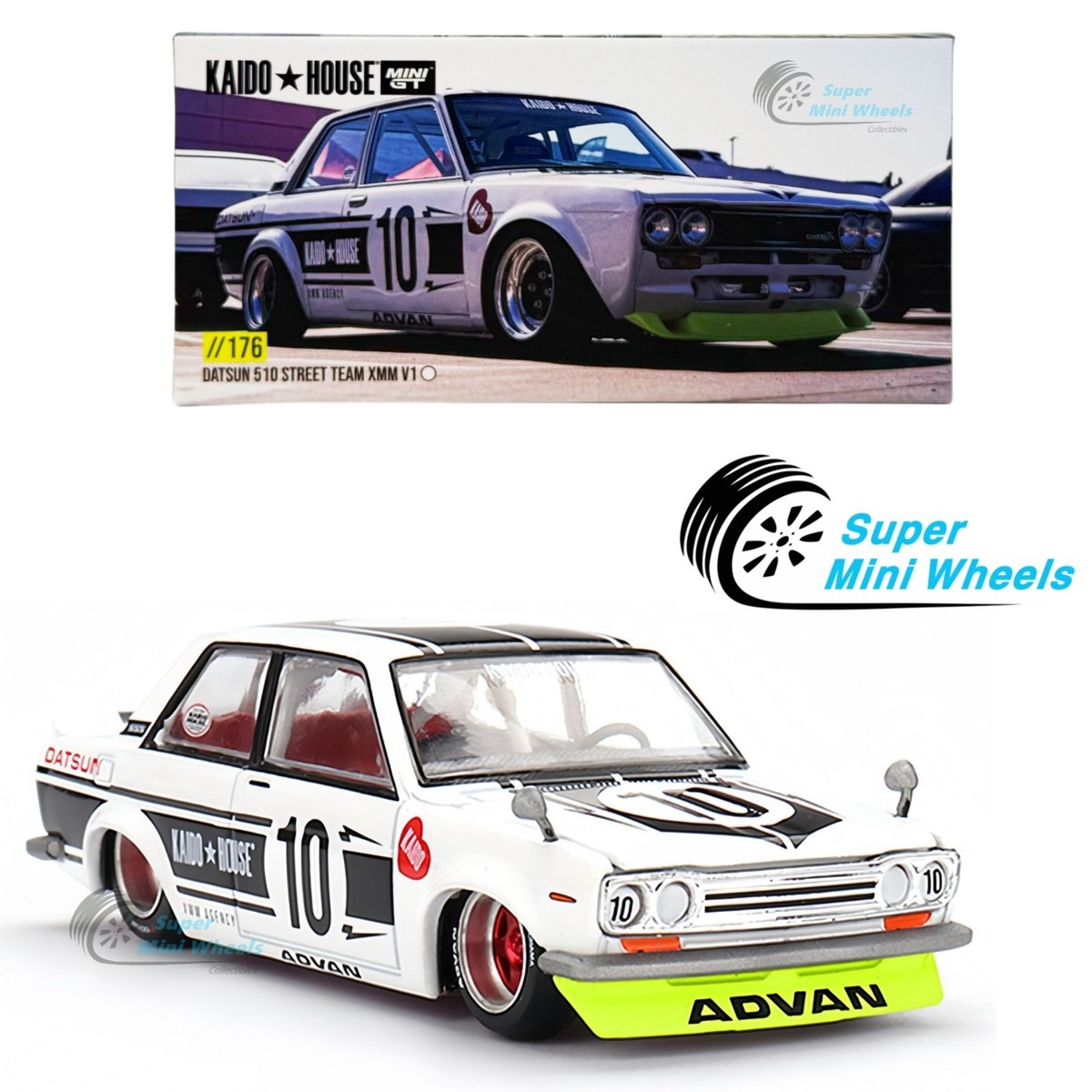 ミニカー kaido house 510 tanto Kaido House x Mini GT 1:64 Datsun 510 Street Team XMM V1