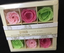 Wicked Katie Kime Rose Scented Tulip Bath Petals Soap Gift Set 9pc