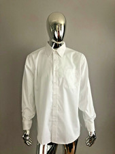 Port Authority Men's White Long Sleeve Dress Shirt Classic Fit Button Up Pocket