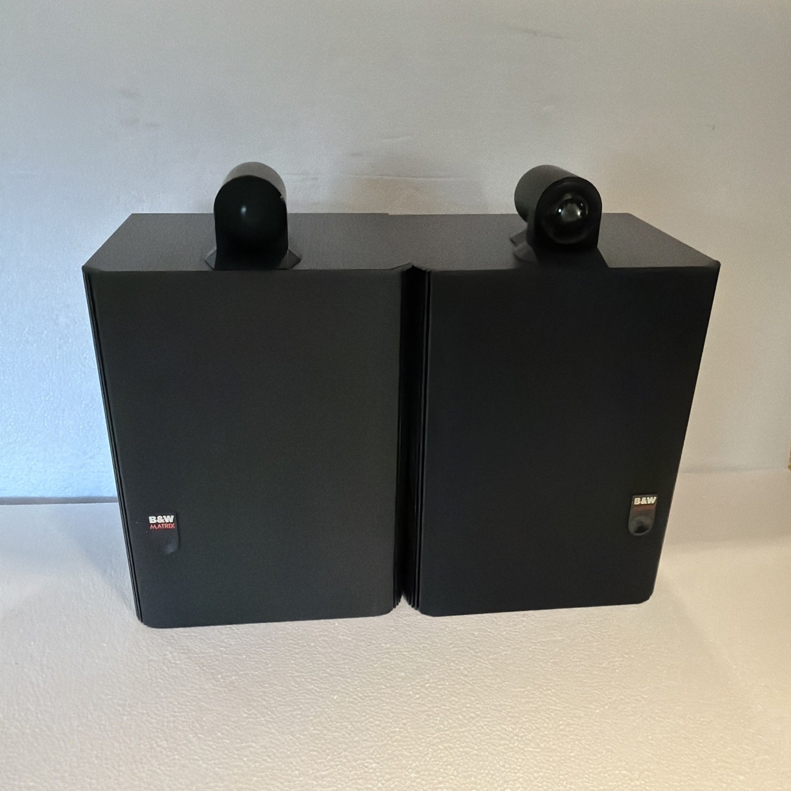 B&W Bowers & Wilkins Matrix 805 Bookshelf Speakers Pair Set Black Ash