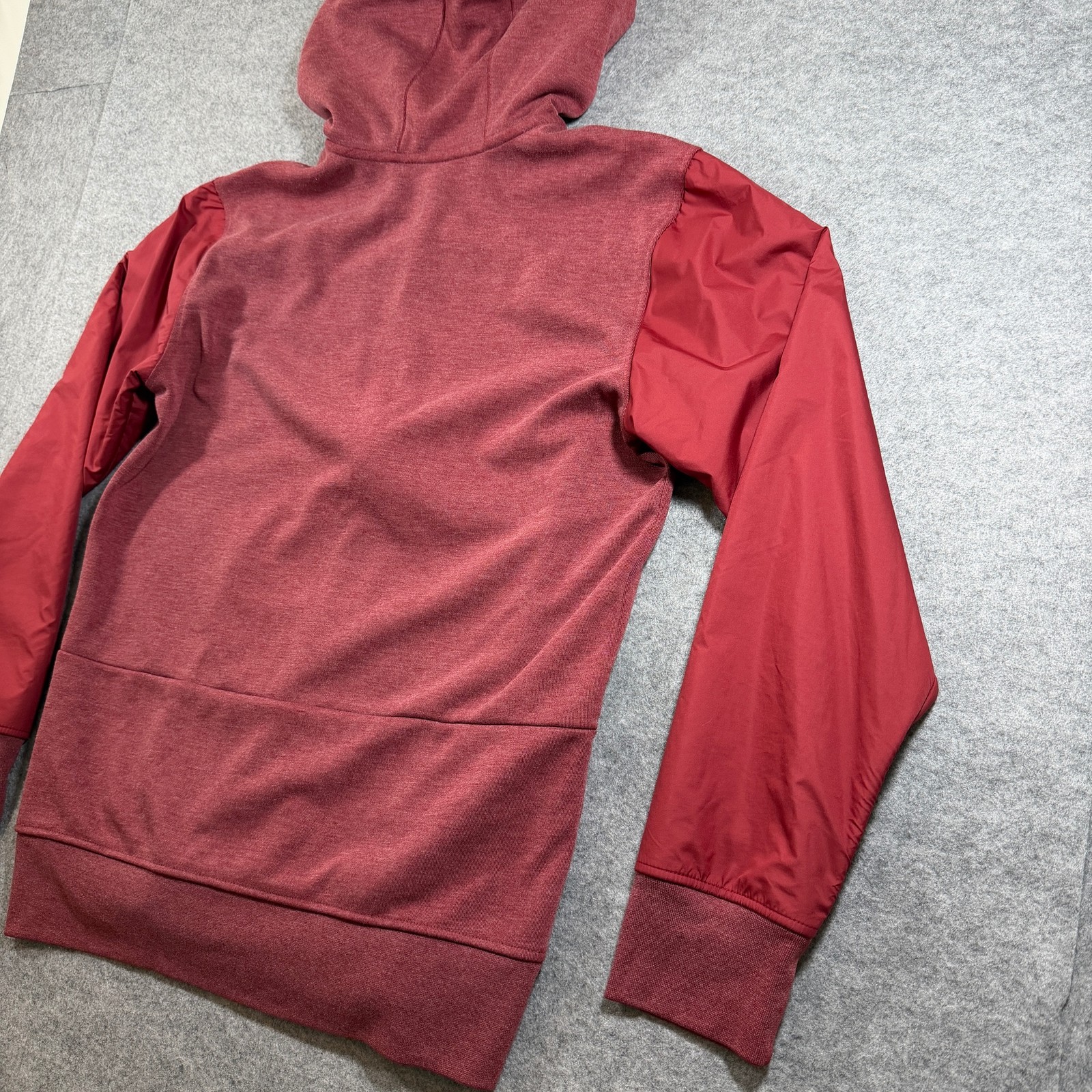 Nike Arkansas Razorbacks Hoodie Mens M Maroon Dri-FIT Full Zip NCAA Pockets thumbnail 12