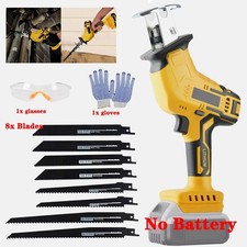 Cordless Reciprocating Saw For DeWalt 20V Li-ion Battery With 8 Blades