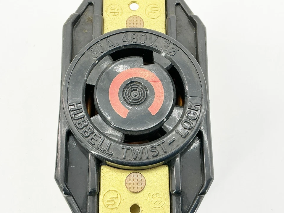 New Lot of 2 Hubbell HBL2730 Twist Lock Receptacle 3P 4 Wire 480V 30A - No Box - Image 2 of 4