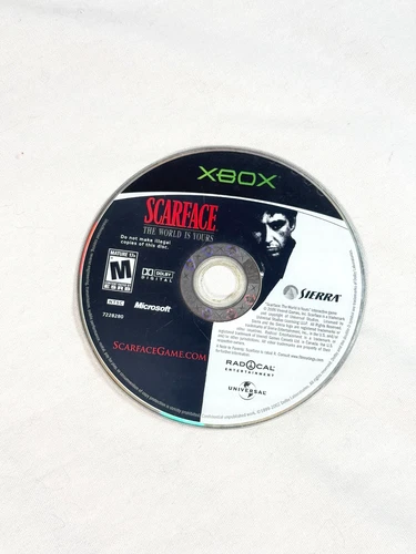 Scarface: The World is Yours (Xbox, 2006) (Tested & Working) (Disc Only)
