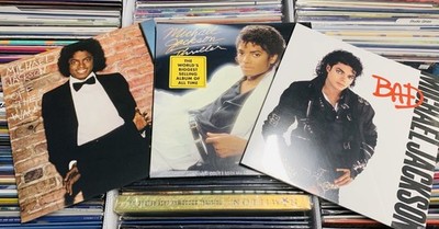 Michael Jackson, Quincy Jones Vinyl Trilogy Bundle 1979-1987 OTW, Thriller, Bad 