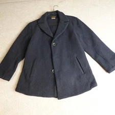 Kapital Jacket Large Blue Wool Cotton Peacoat Made in Japan