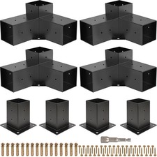 Pergola Kit, Pergola Brackets 3-Way Right Angle Corner Bracket Woodworks DIY ...